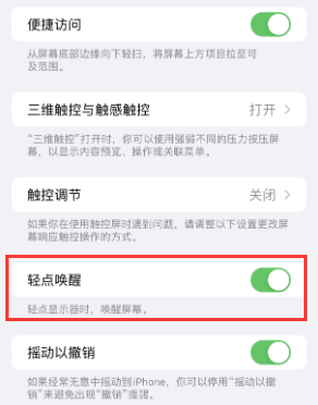 兴隆台苹果授权维修站分享iPhone轻点无法唤醒怎么办 