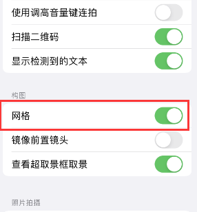 兴隆台苹果手机维修网点分享iPhone如何开启九宫格构图功能 